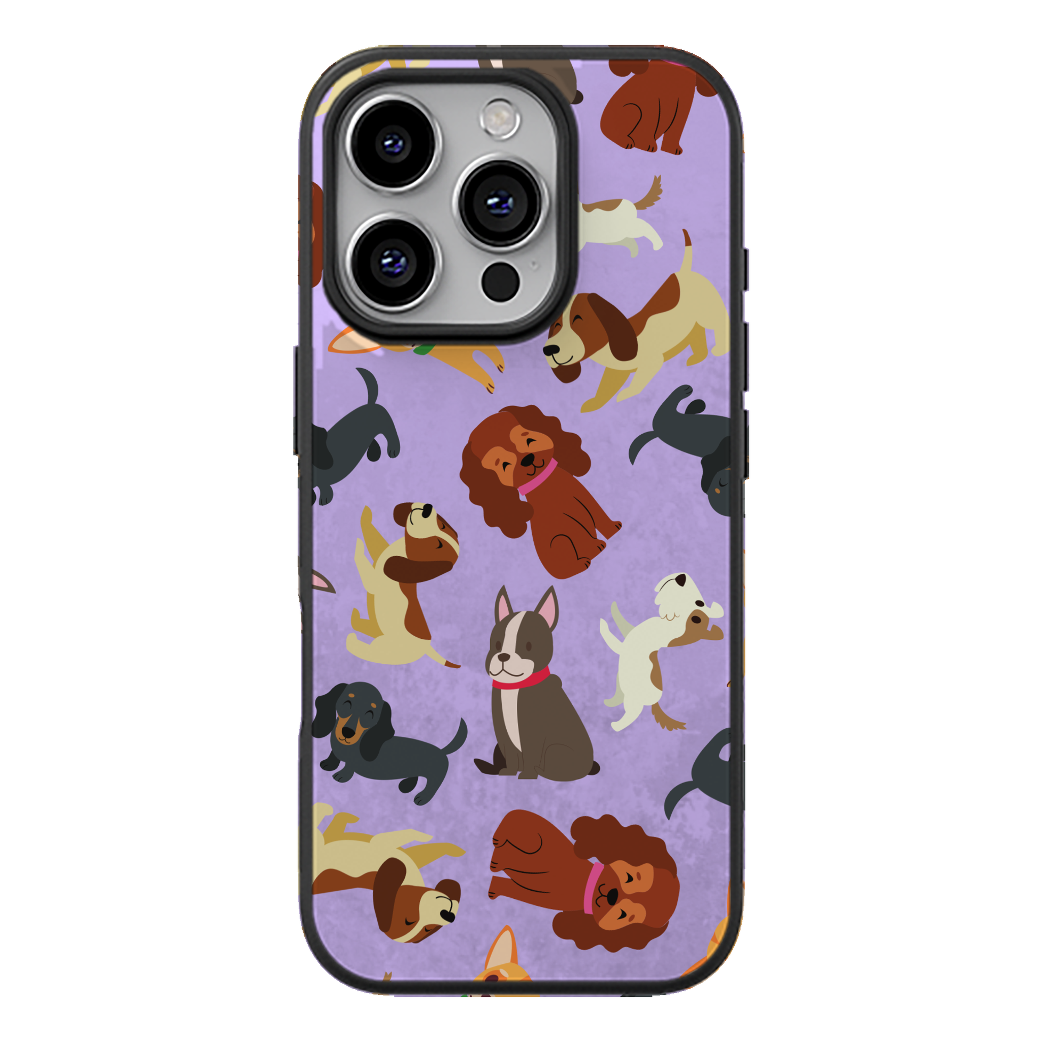 Puppy Party Glossy Phone Case | Winky Cats