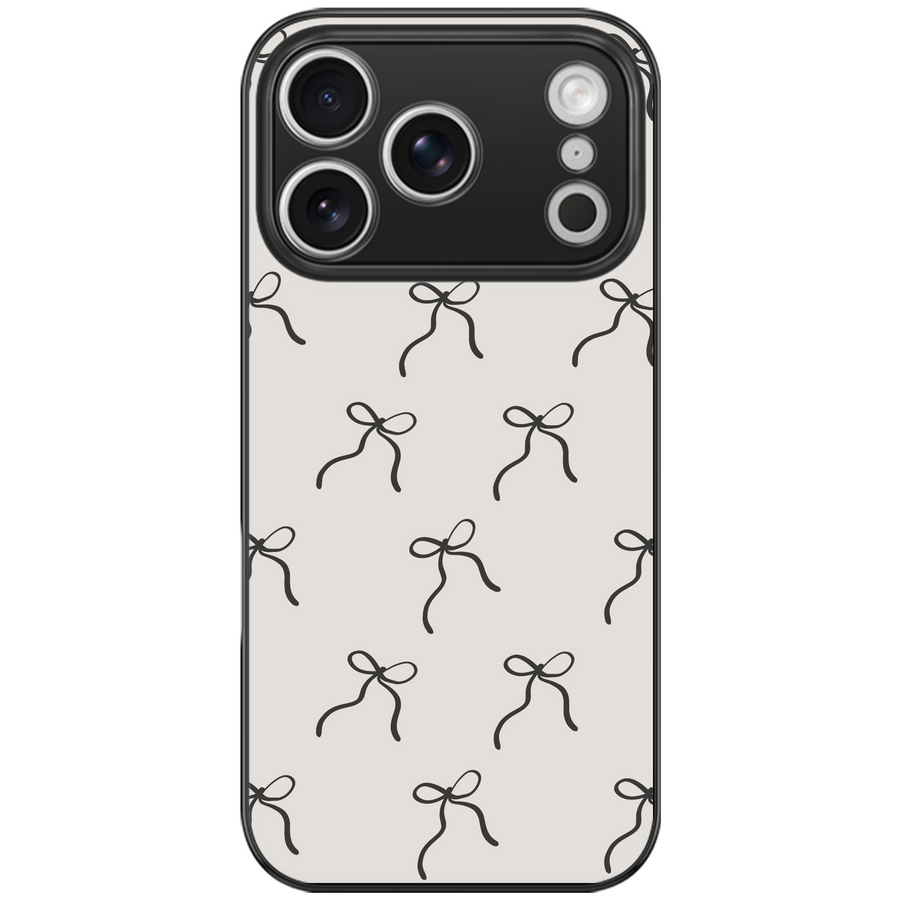 Inked Bow Sketch Aesthetic Phone Case