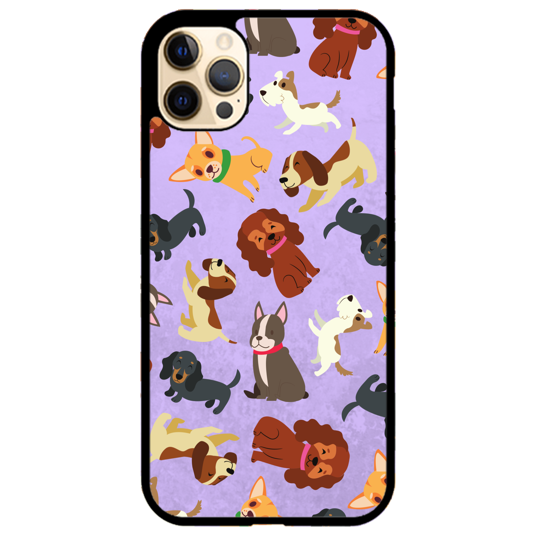 Puppy Party Glossy Phone Case | Winky Cats