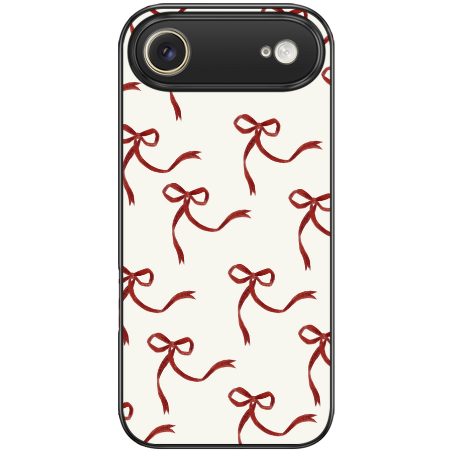 Cherry Red Ribbons Coquette Phone Case