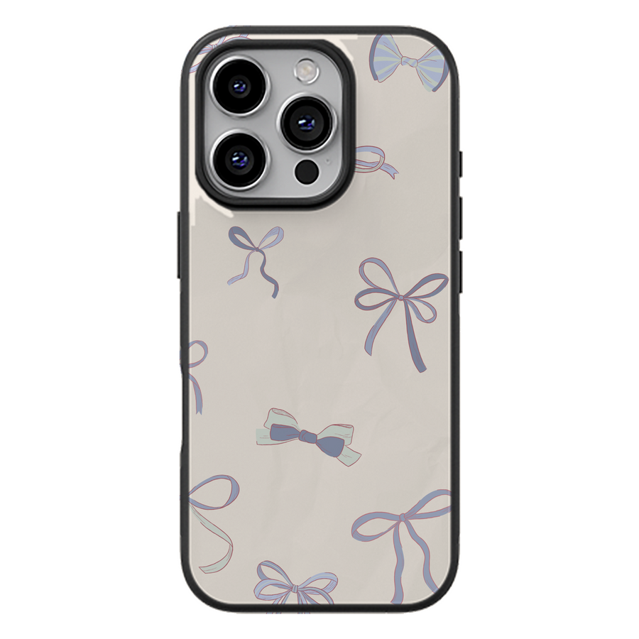 Lilac Bow Sketch Coquette Phone Case