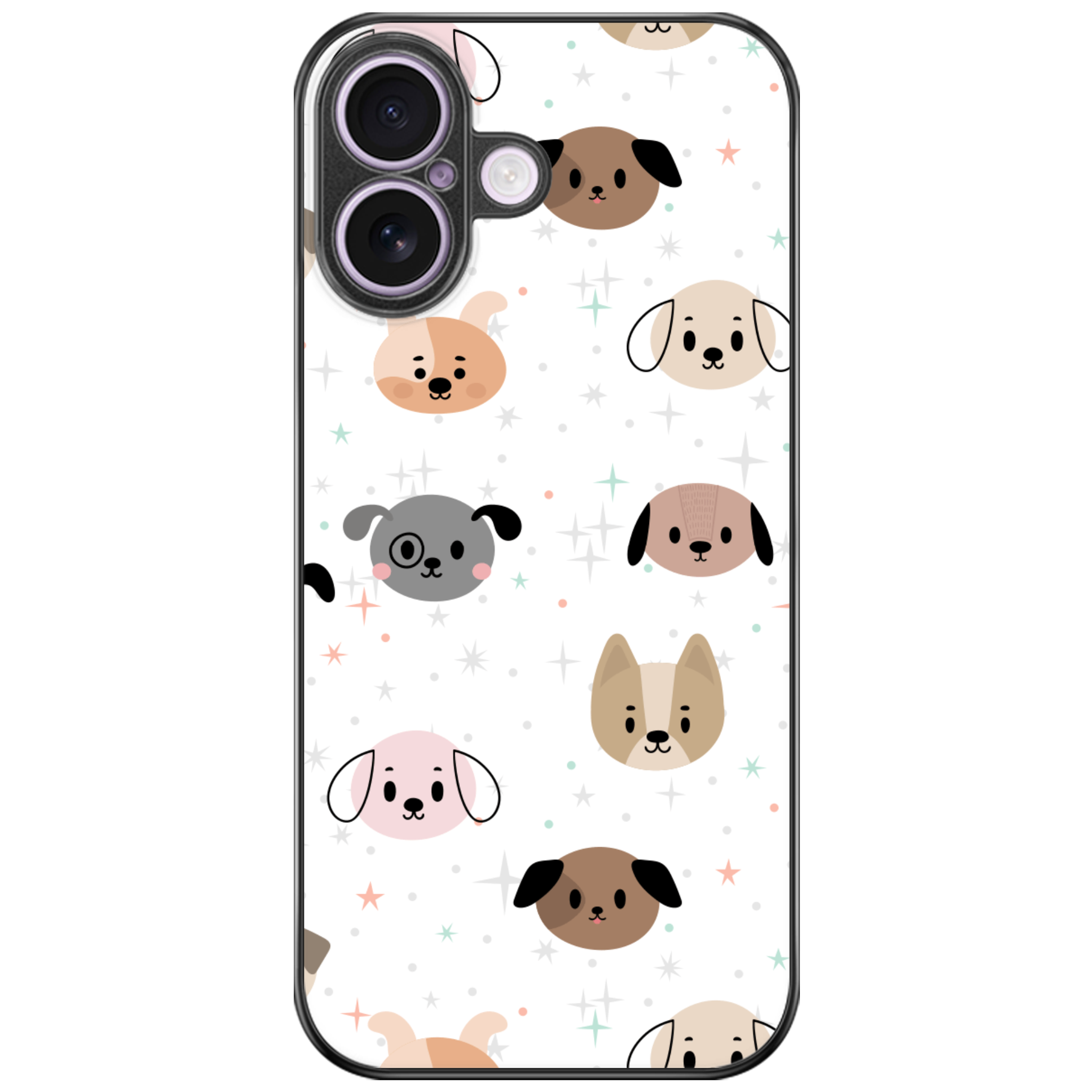 Puppy Faces Glossy Phone Case | Winky Cats