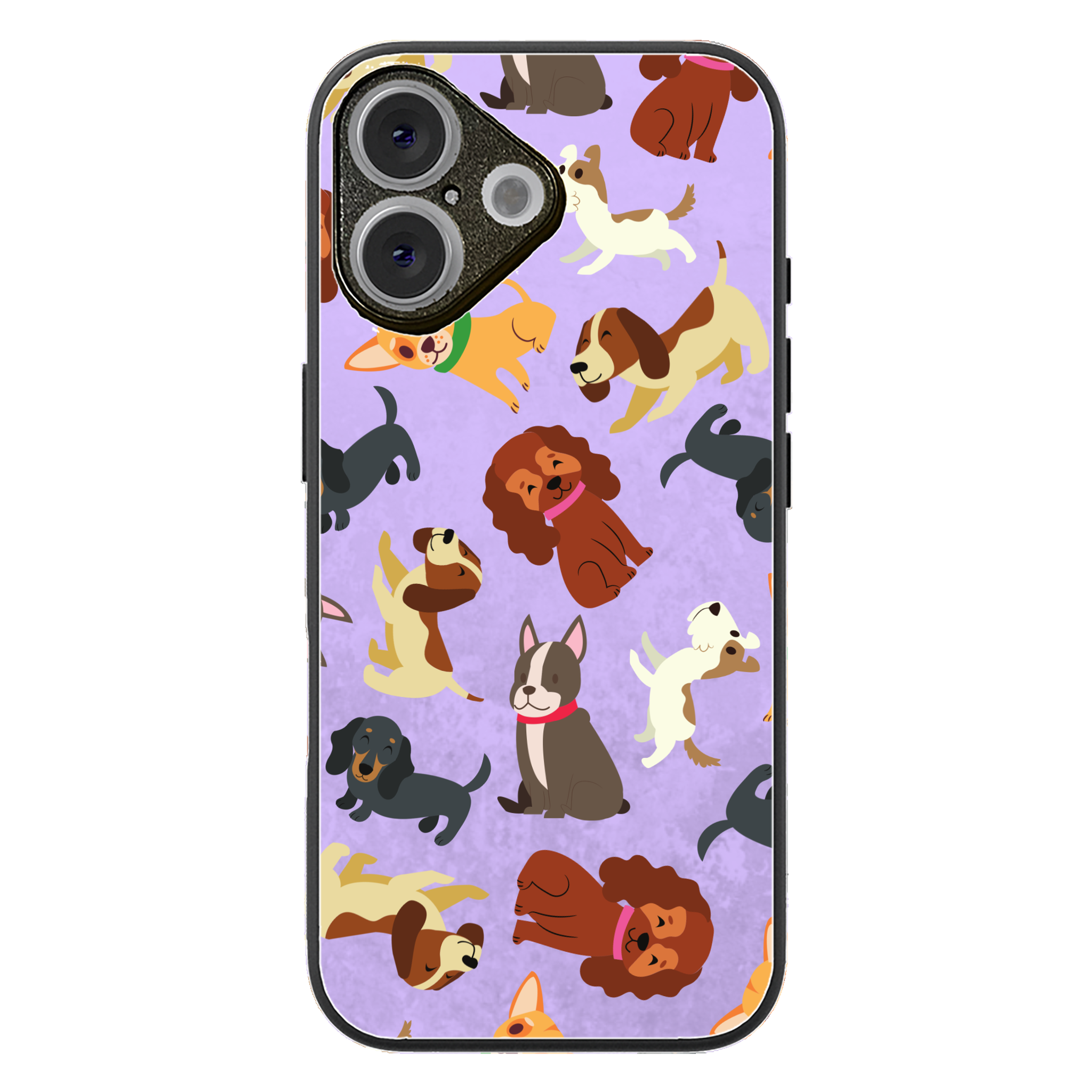 Puppy Party Glossy Phone Case | Winky Cats