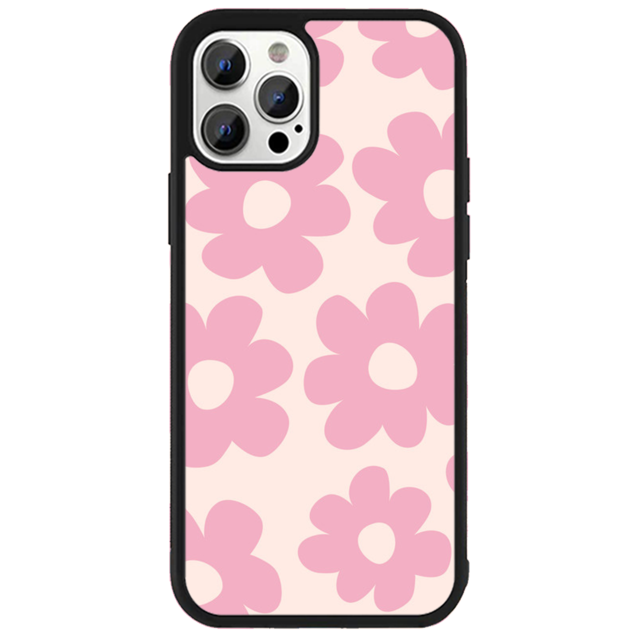Retro Pink Daisy Floral Phone Case | Winky Cats