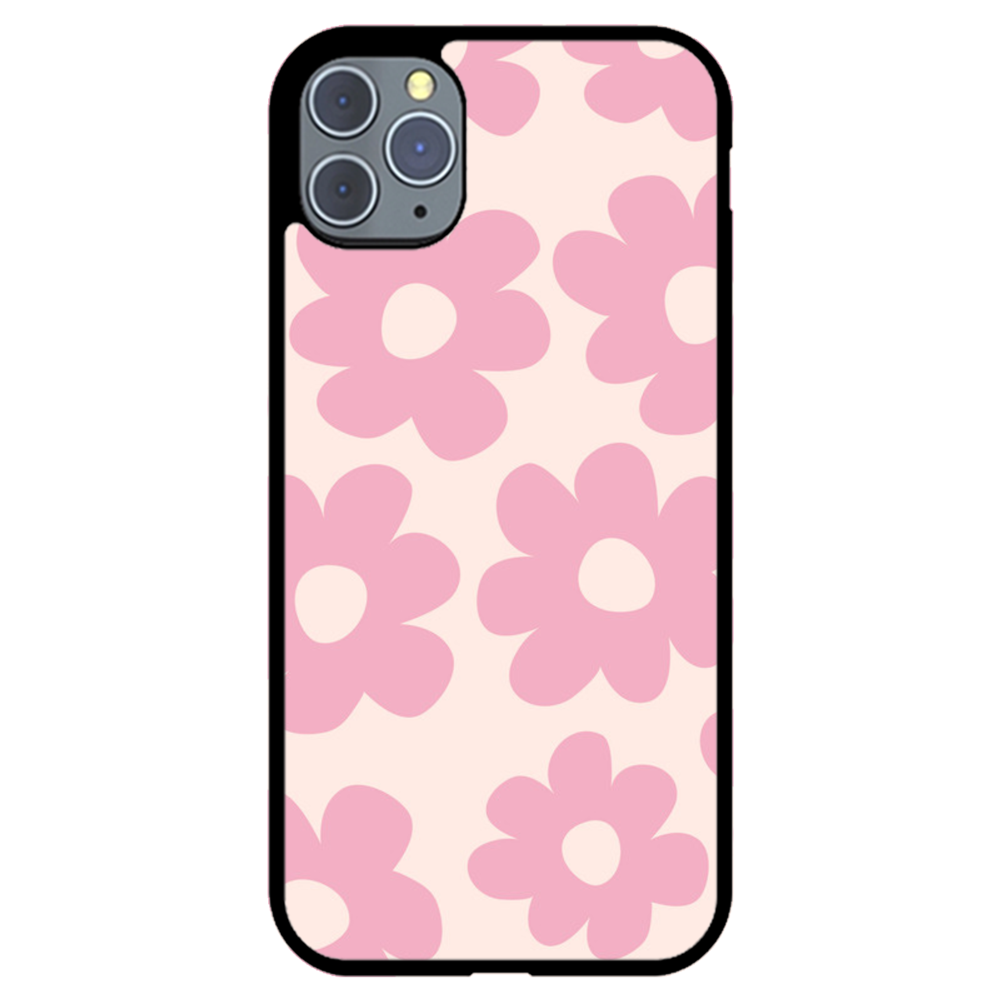 Retro Pink Daisy Floral Phone Case | Winky Cats