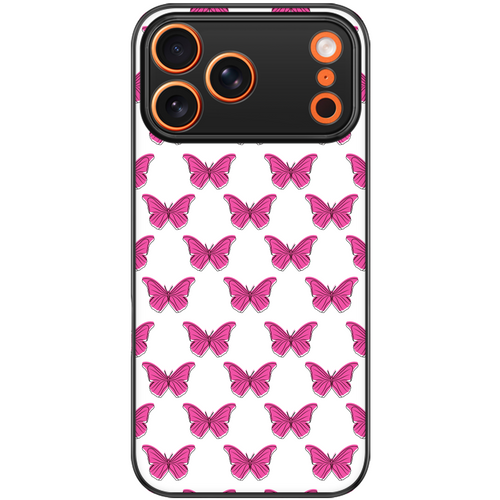 Hot Pink Butterfly Phone Case