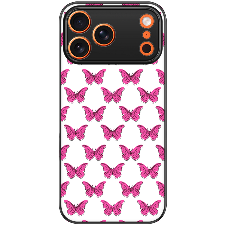 Hot Pink Butterfly Phone Case