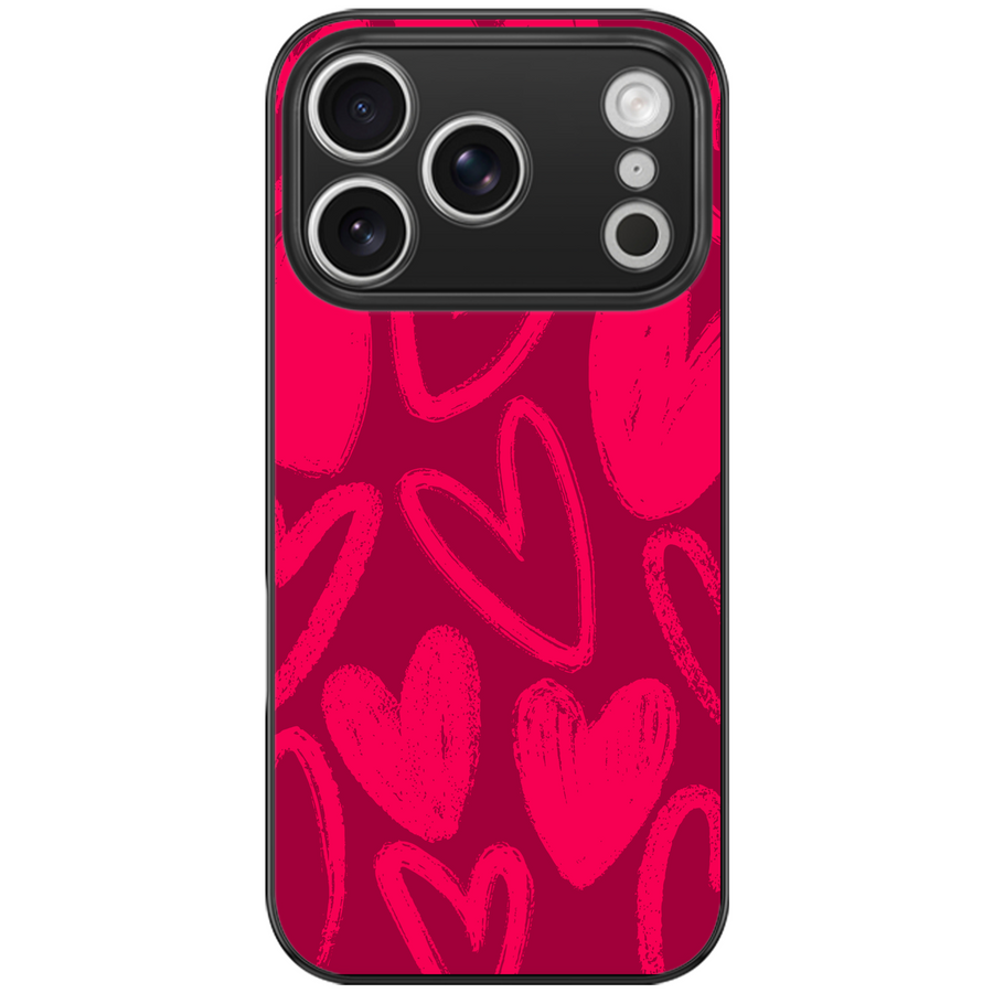 Pink Hearts Aesthetic Phone Case