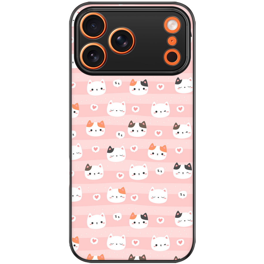 Pink Kitten Bow Aesthetic Phone Case