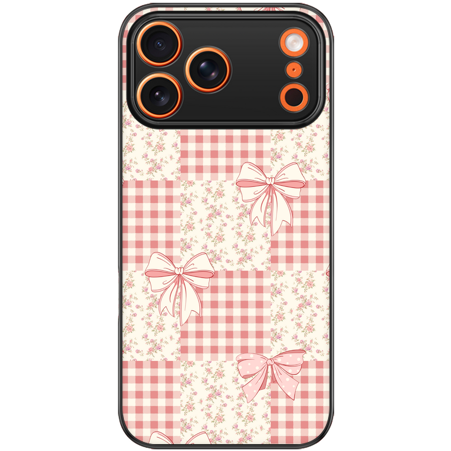 Picnic Patchwork Bow Phone Case