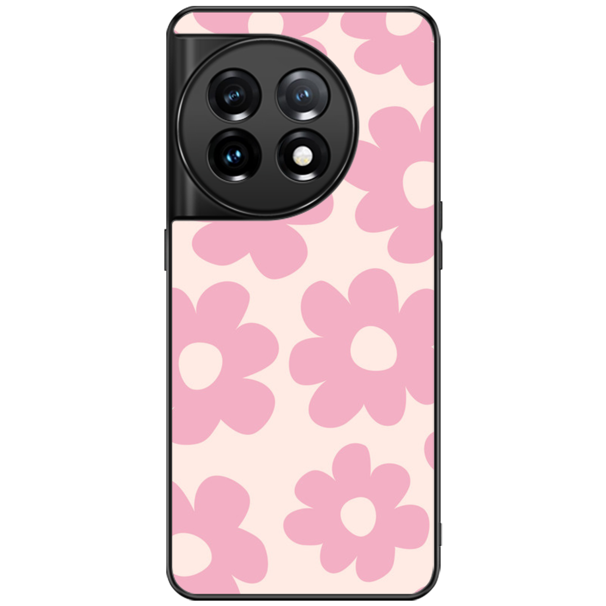 Retro Pink Daisy Floral Phone Case | Winky Cats