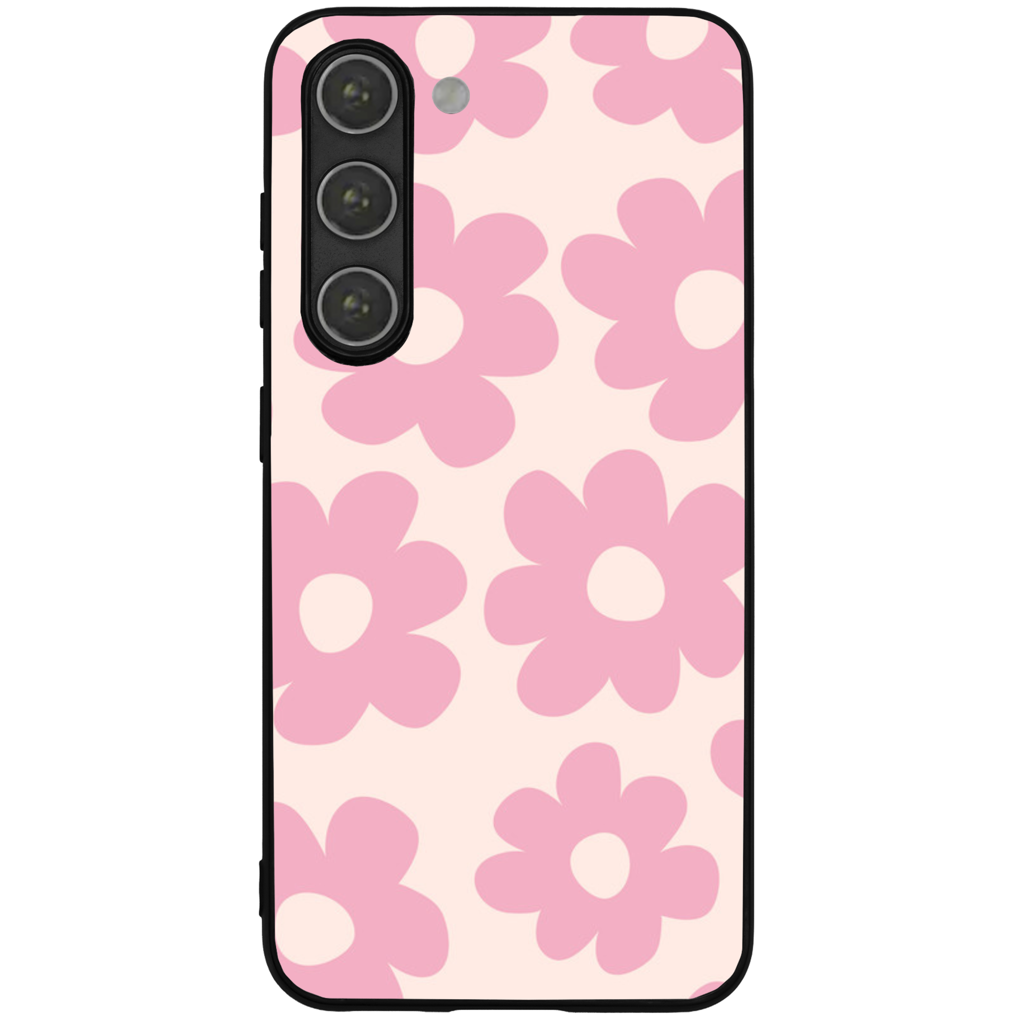 Retro Pink Daisy Floral Phone Case | Winky Cats