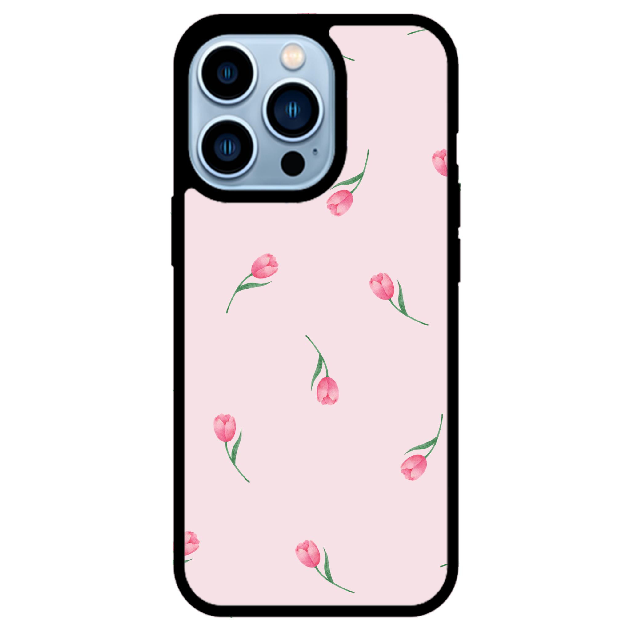 Pink Tulips Floral Phone Case | Winky Cats