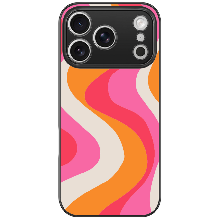 Orange Pink Swirl Retro Phone Case