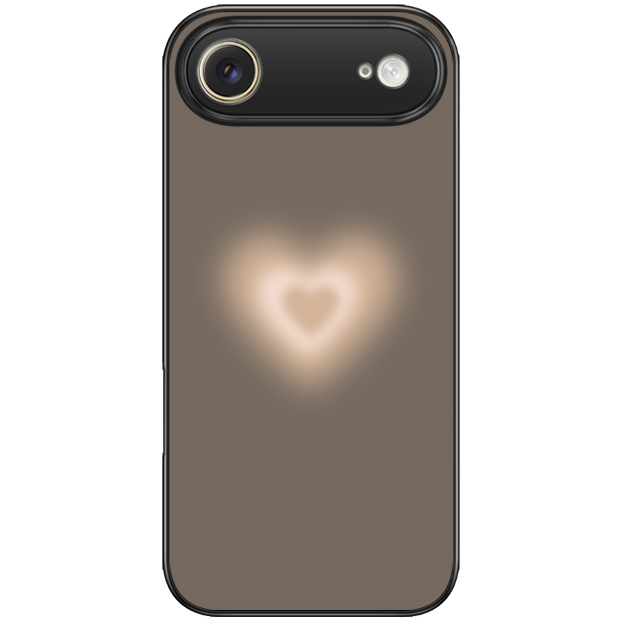 Brown Heart Aesthetic Phone Case