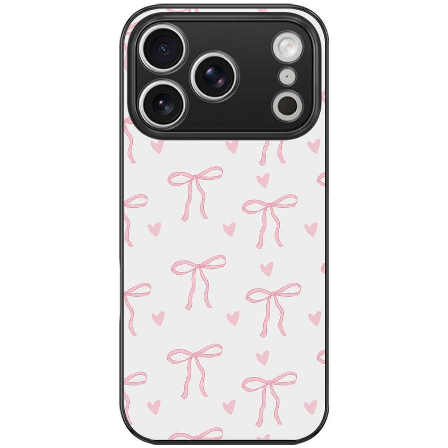 Blush Bows and Hearts Phone Case