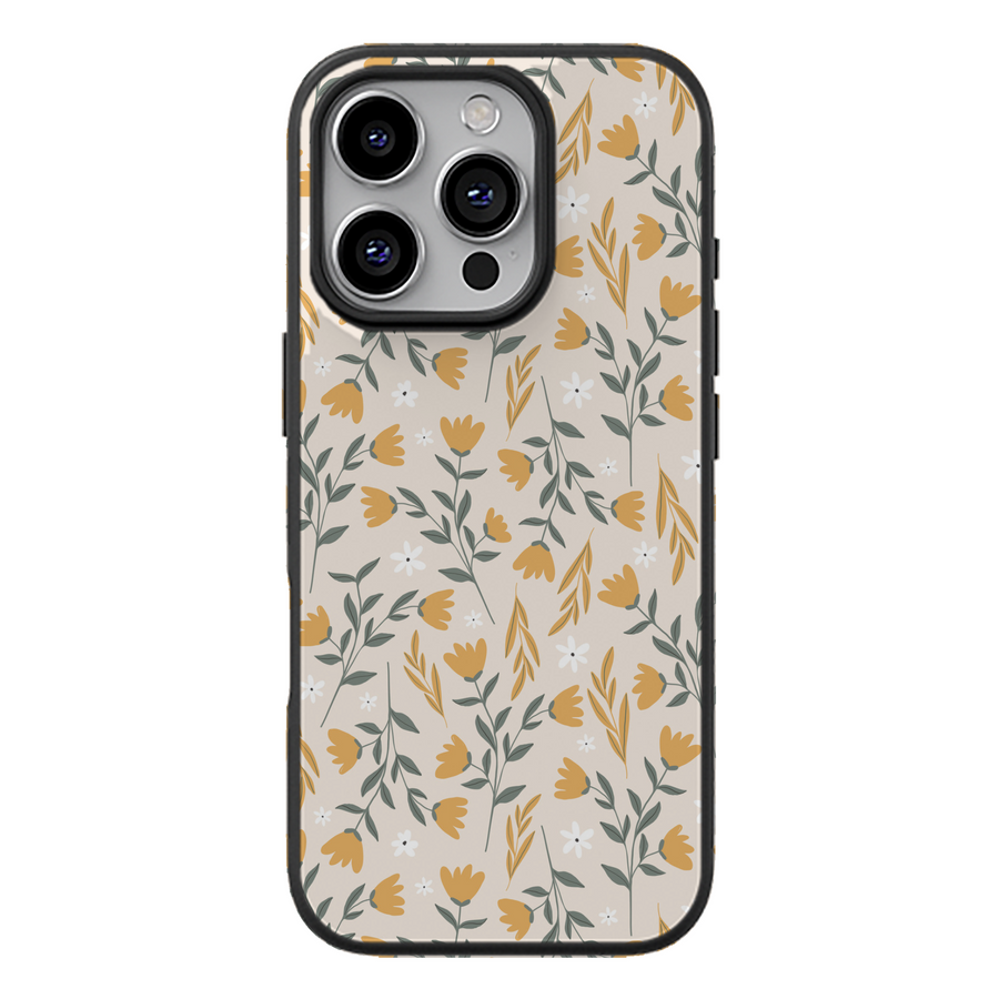 Golden Floral Aesthetic Phone Case