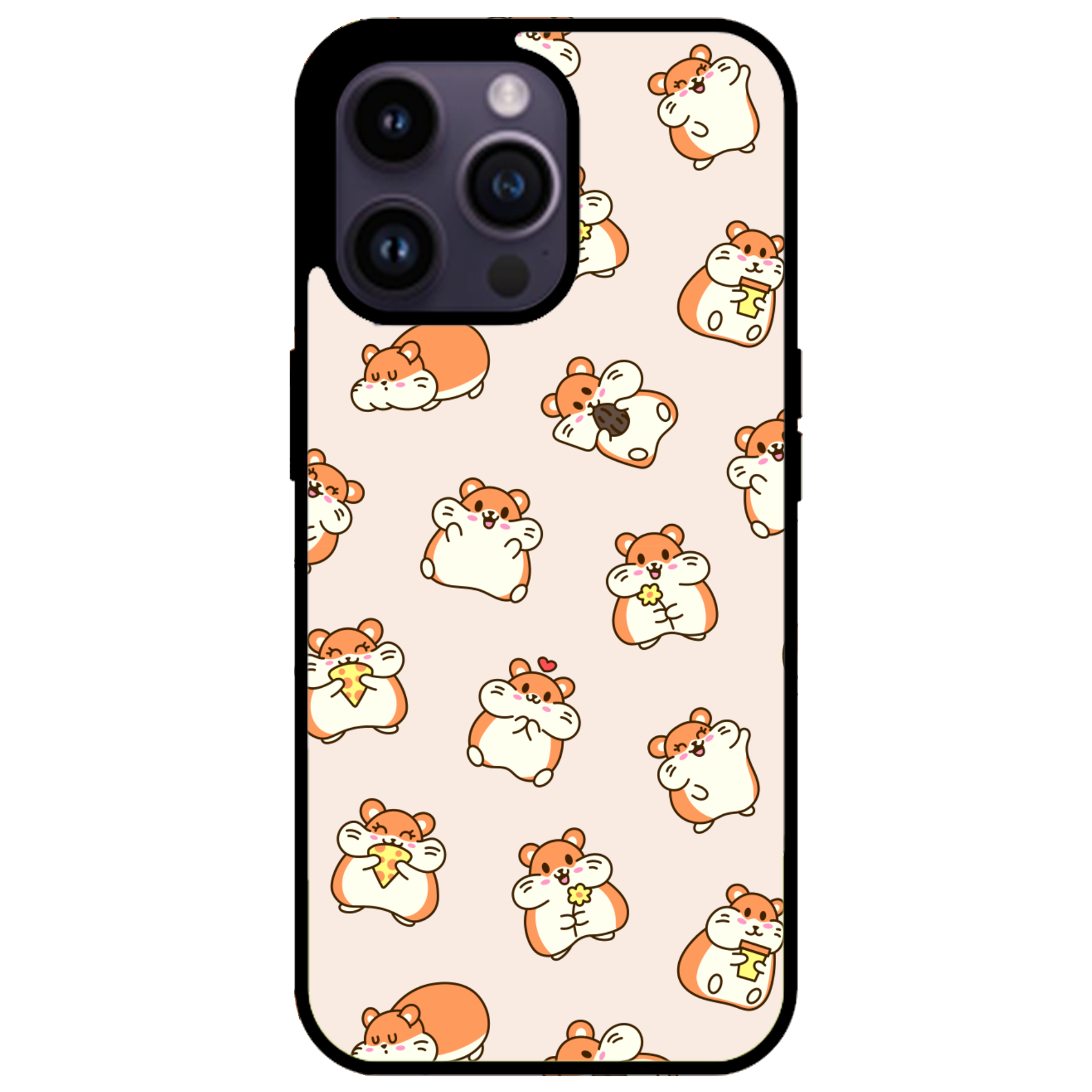 Happy Hamsters Glossy Phone Case | Winky Cats