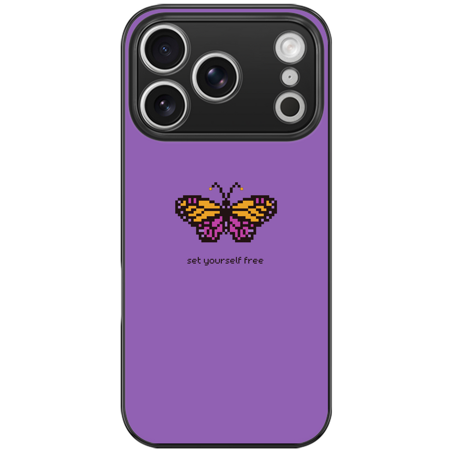 Pixel Butterfly Phone Case