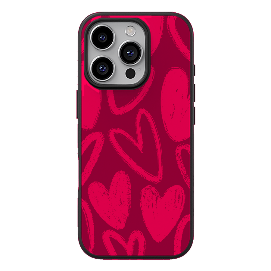Pink Hearts Aesthetic Phone Case
