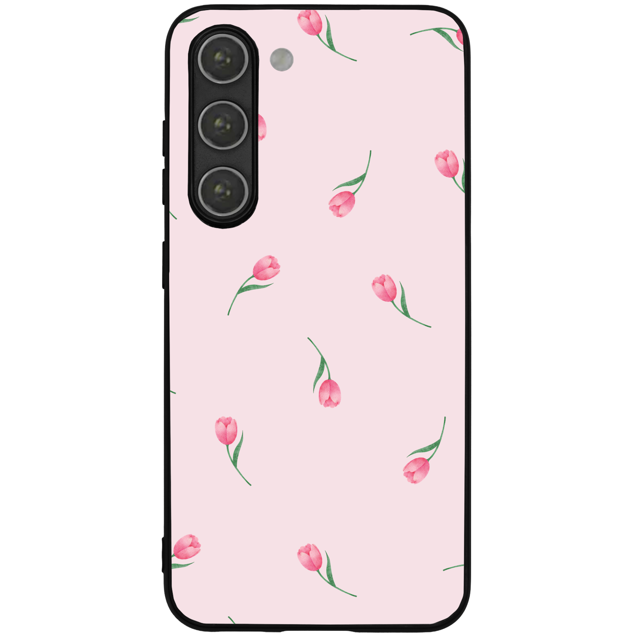Pink Tulips Floral Phone Case | Winky Cats