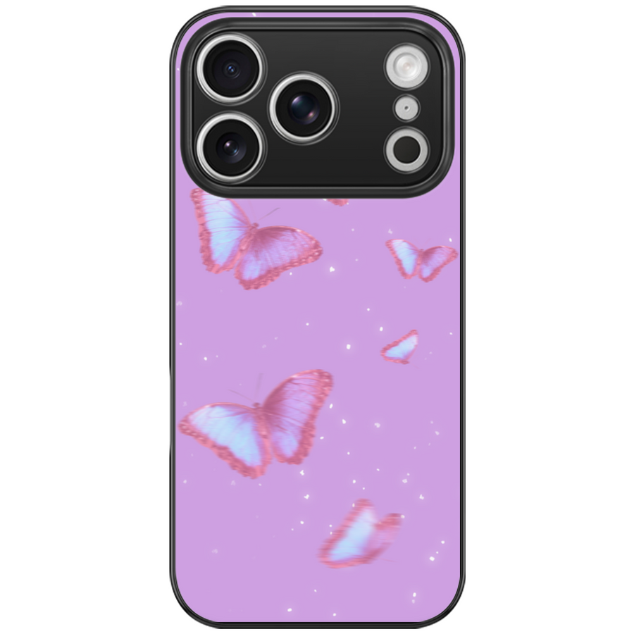 Shimmer Lilac Butterfly Phone Case