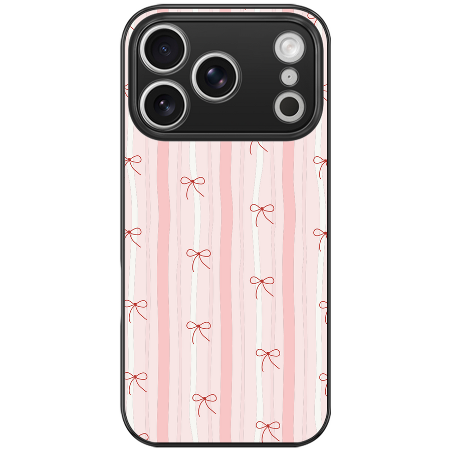 Ribbon Stripe Coquette Phone Case