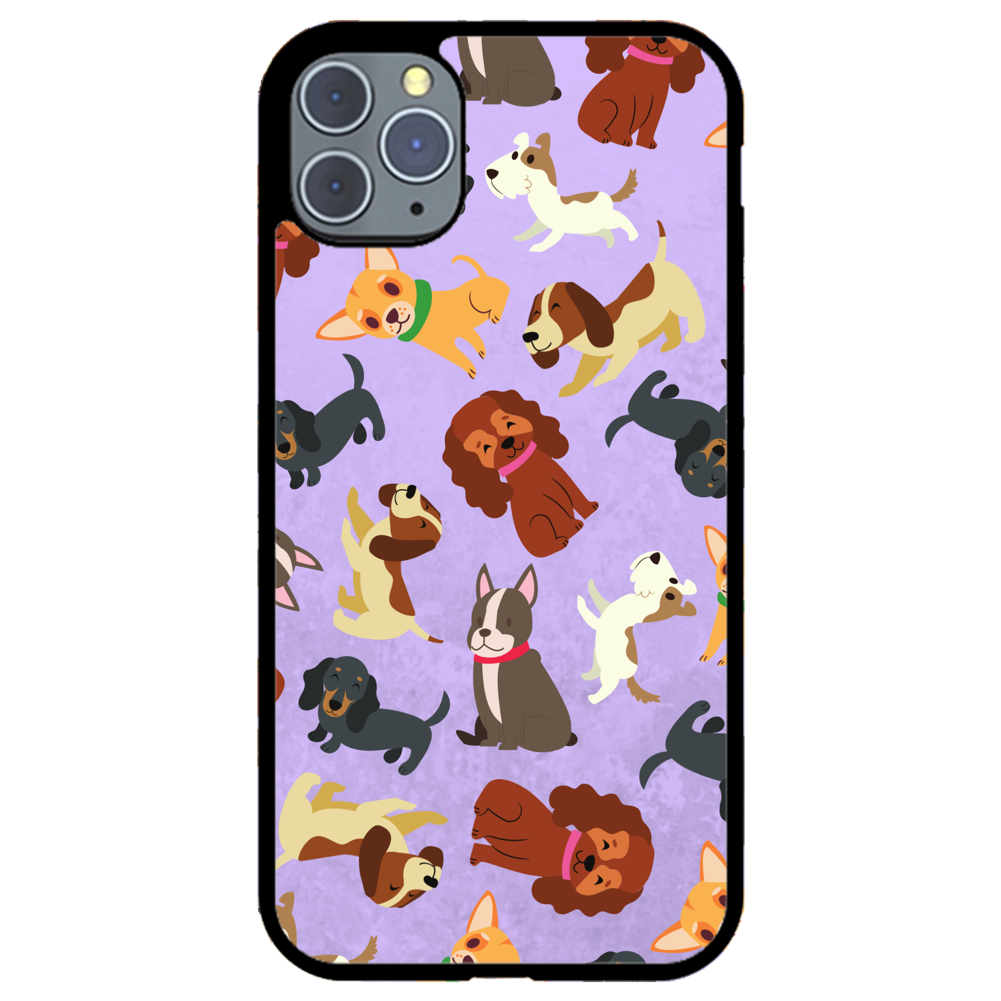 Puppy Party Glossy Phone Case | Winky Cats