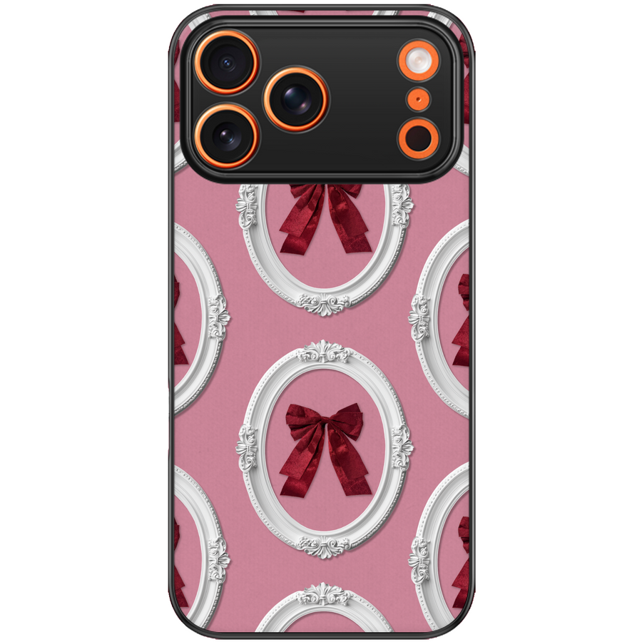 Vintage Framed Bow Phone Case