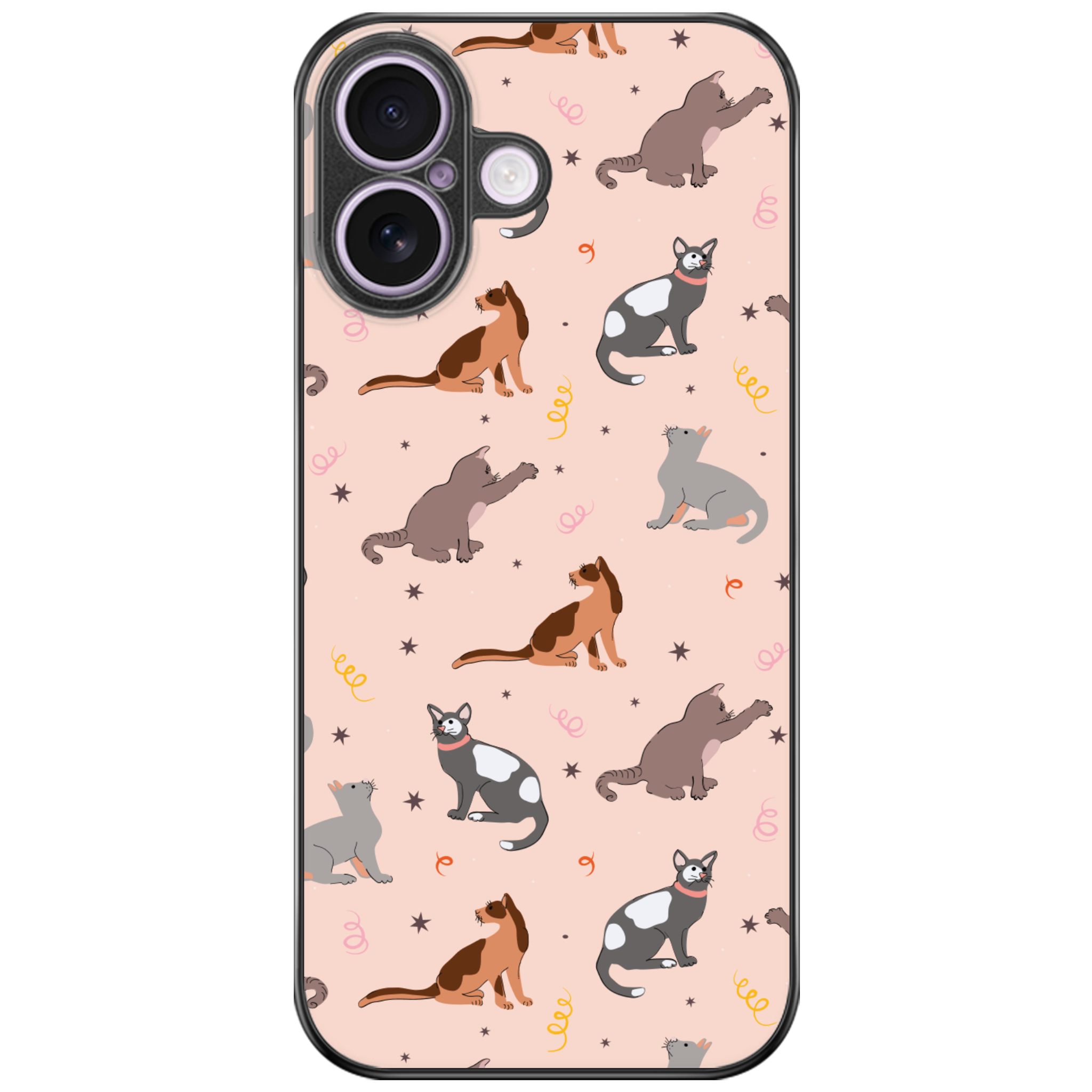 Curious Cats Glossy Phone Case | Winky Cats