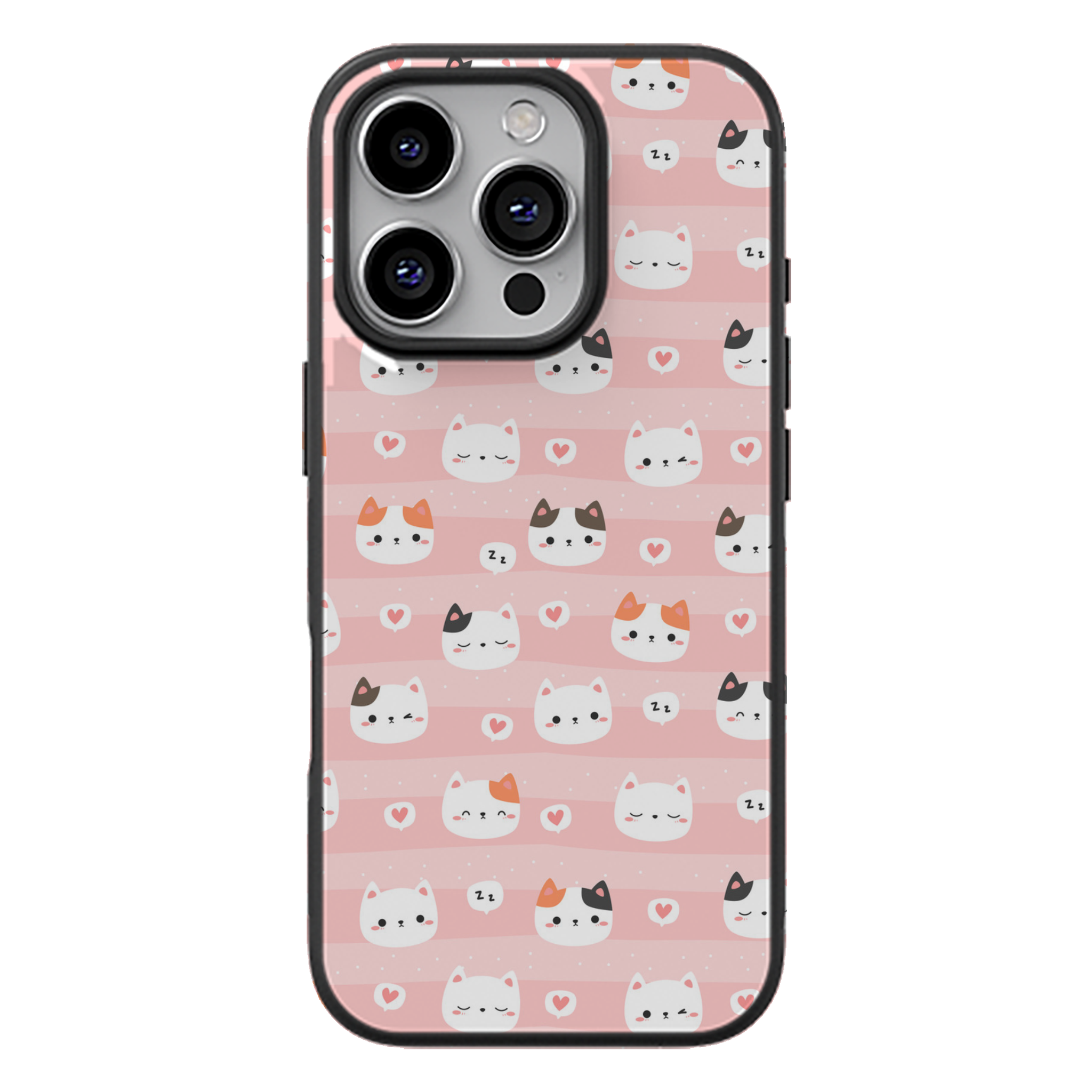 Bow Kittens Glossy Phone Case | Winky Cats
