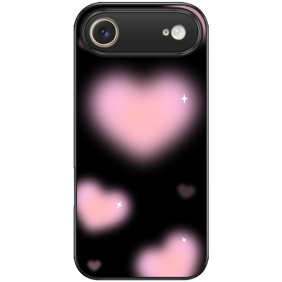 Pink Aura Heart Aesthetic Phone Case