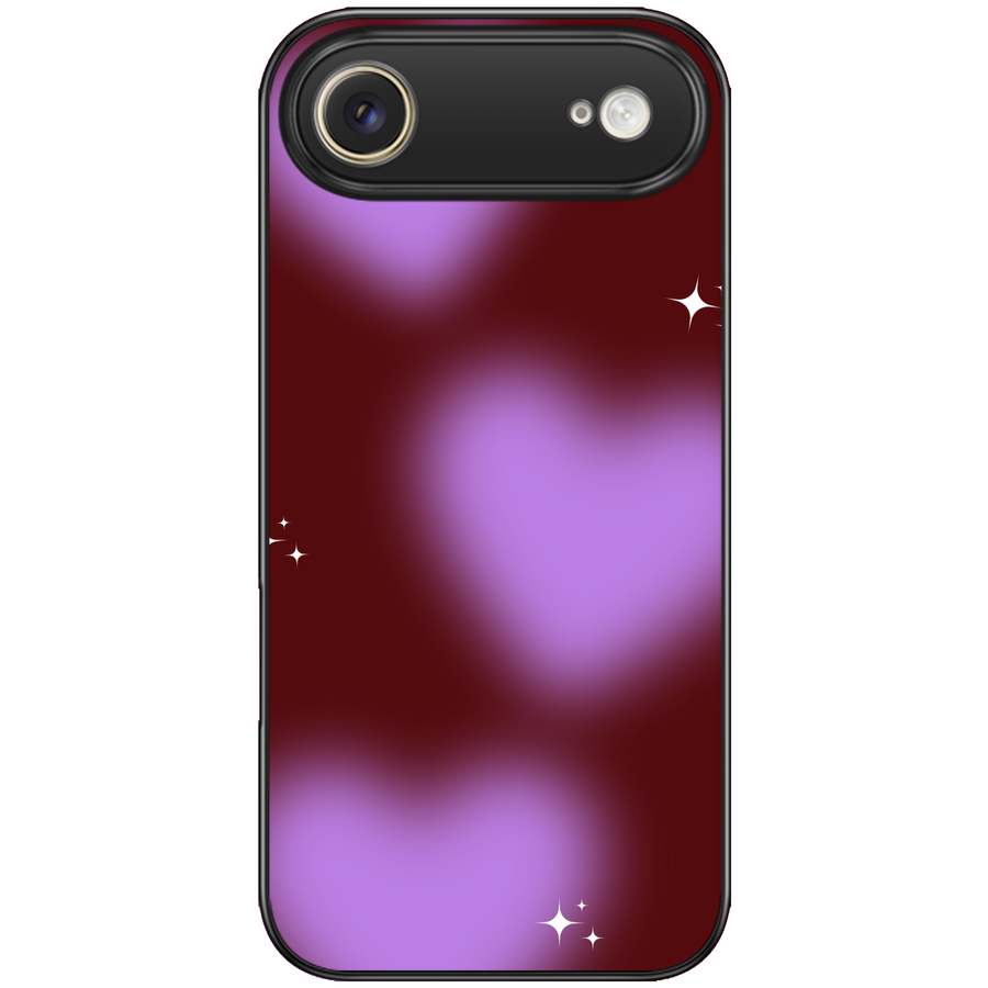 Purple Aura Hearts Aesthetic Phone Case