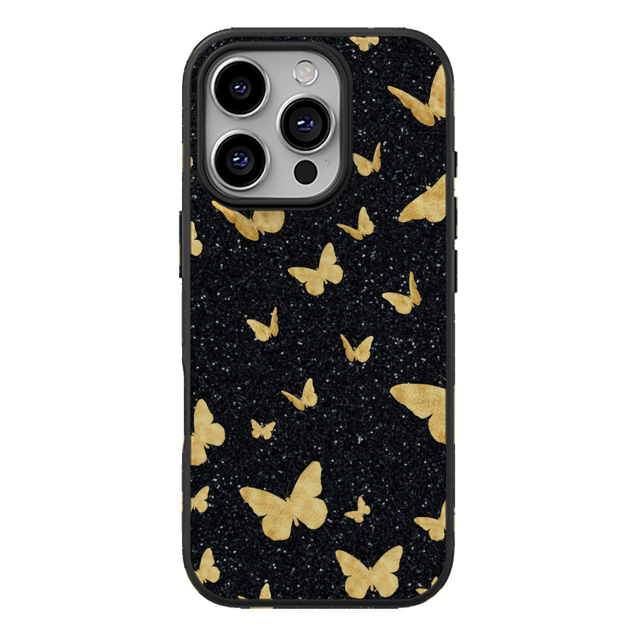 Golden Night Butterfly Phone Case