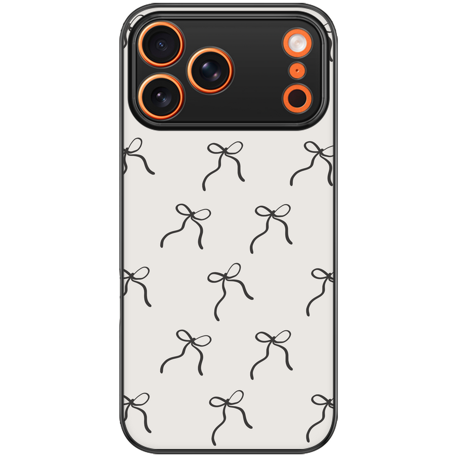 Inked Bow Sketch Aesthetic Phone Case
