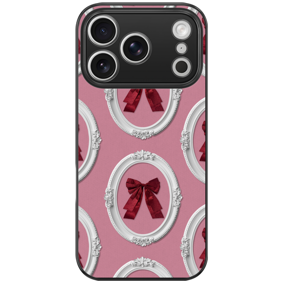 Vintage Framed Bow Phone Case