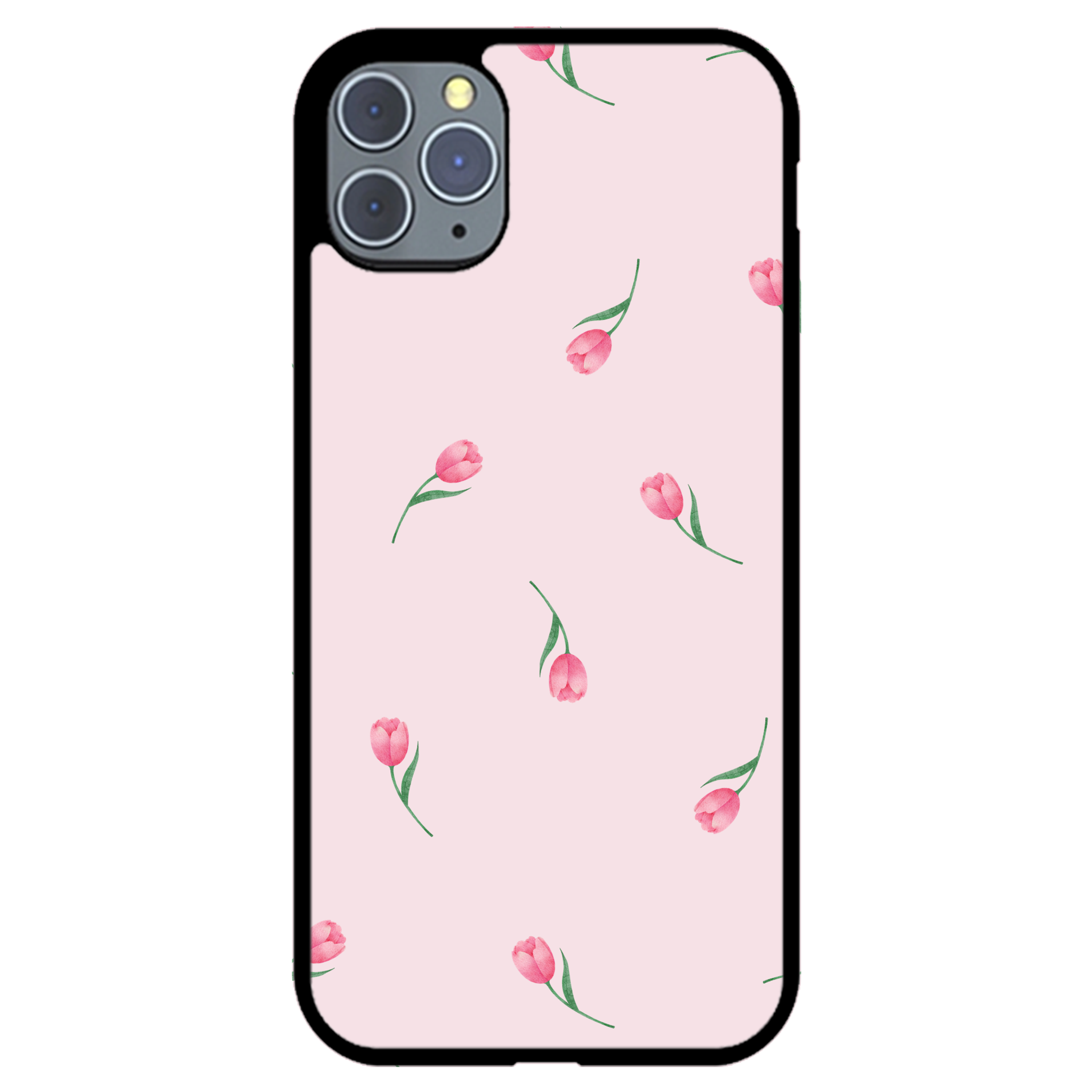 Pink Tulips Floral Phone Case | Winky Cats