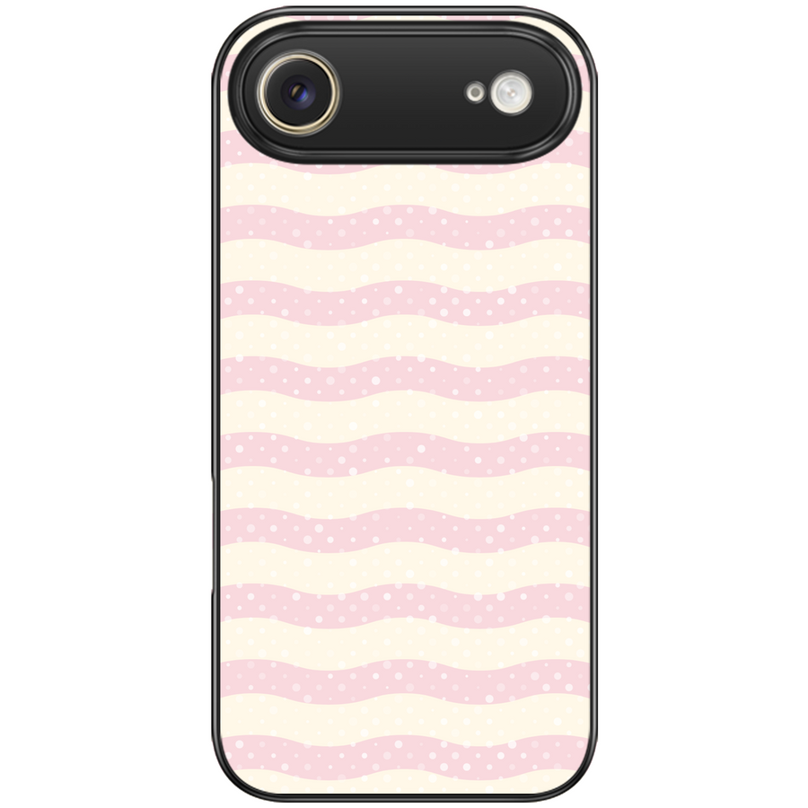 Pink Wavy Lines Aesthetic Phone Case