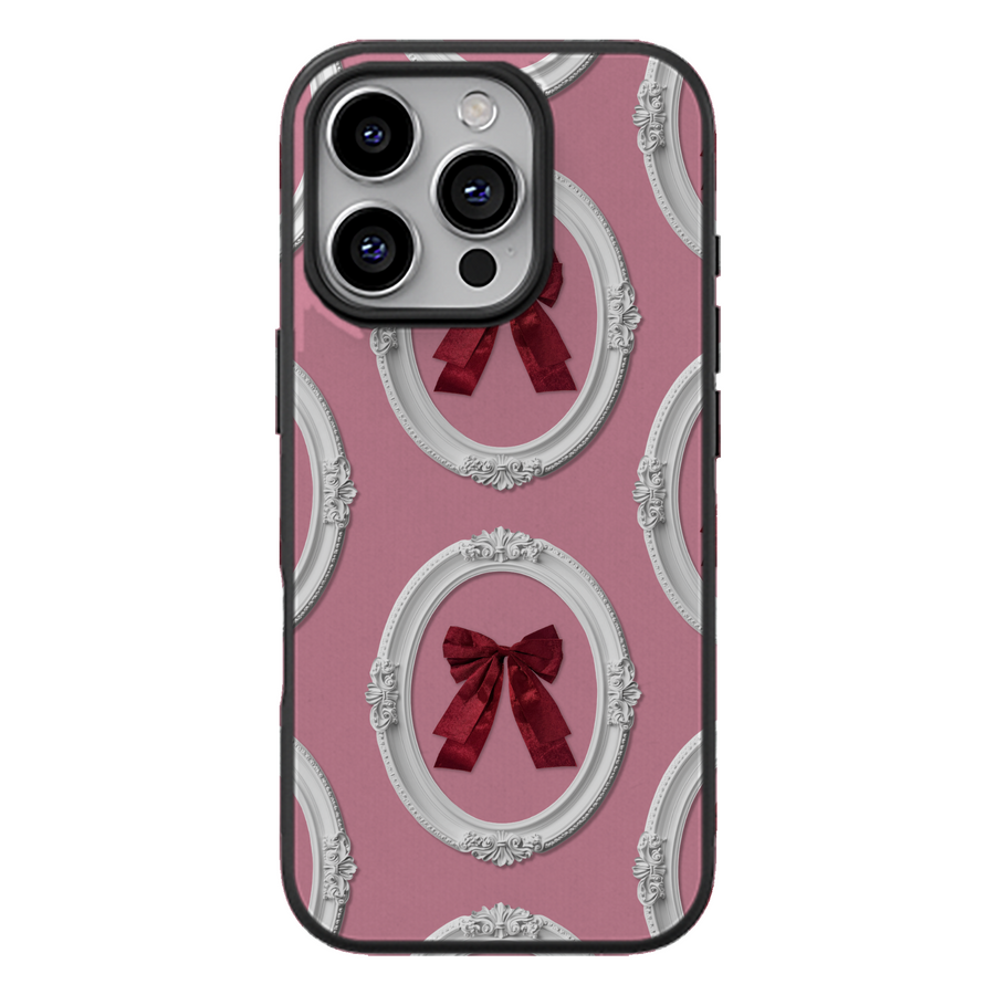 Vintage Framed Bow Phone Case