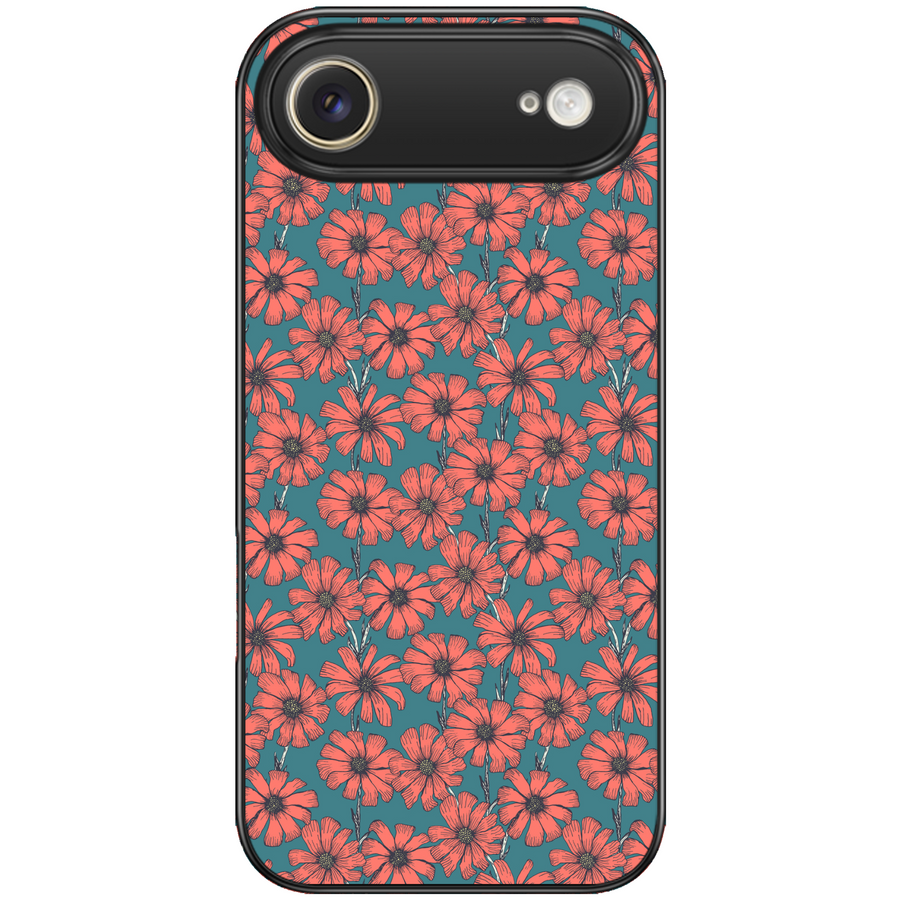 Coral Daisy Aesthetic Phone Case