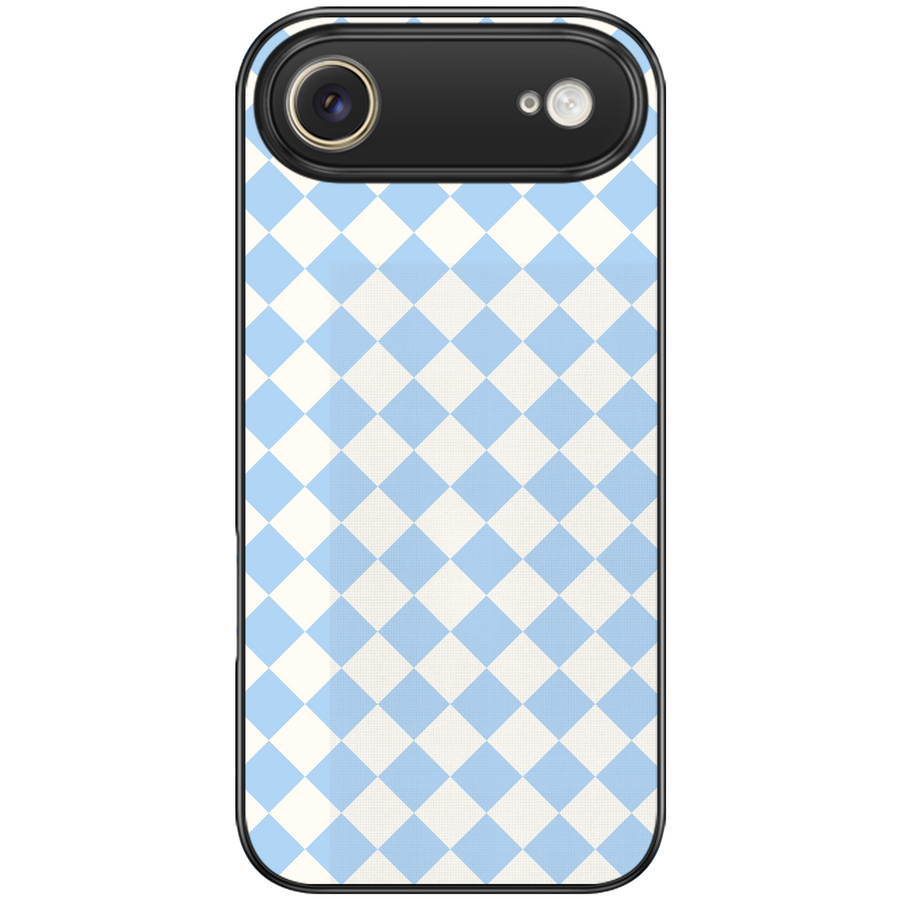 Blue Checkerboard Aesthetic Phone Case