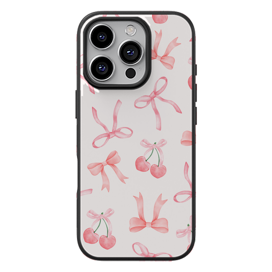 Cherry Coquette Bow Phone Case