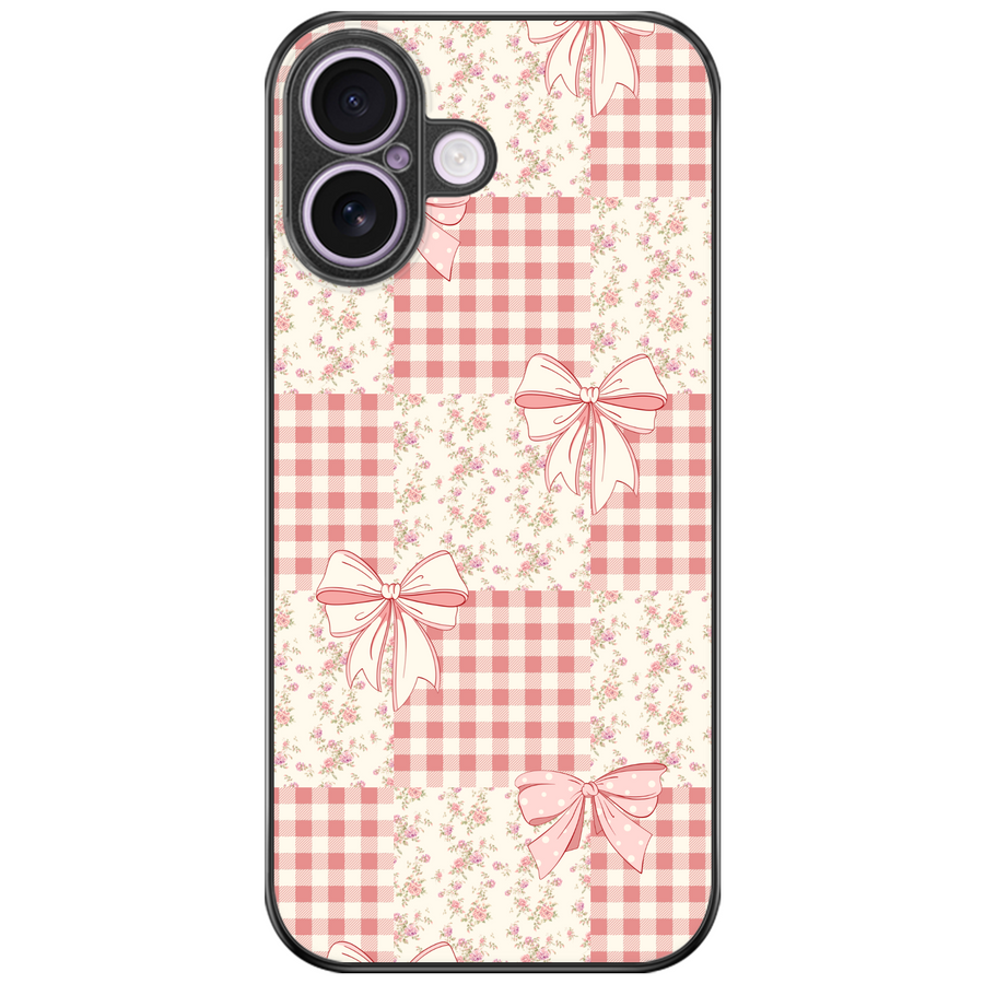 Picnic Patchwork Bow Phone Case