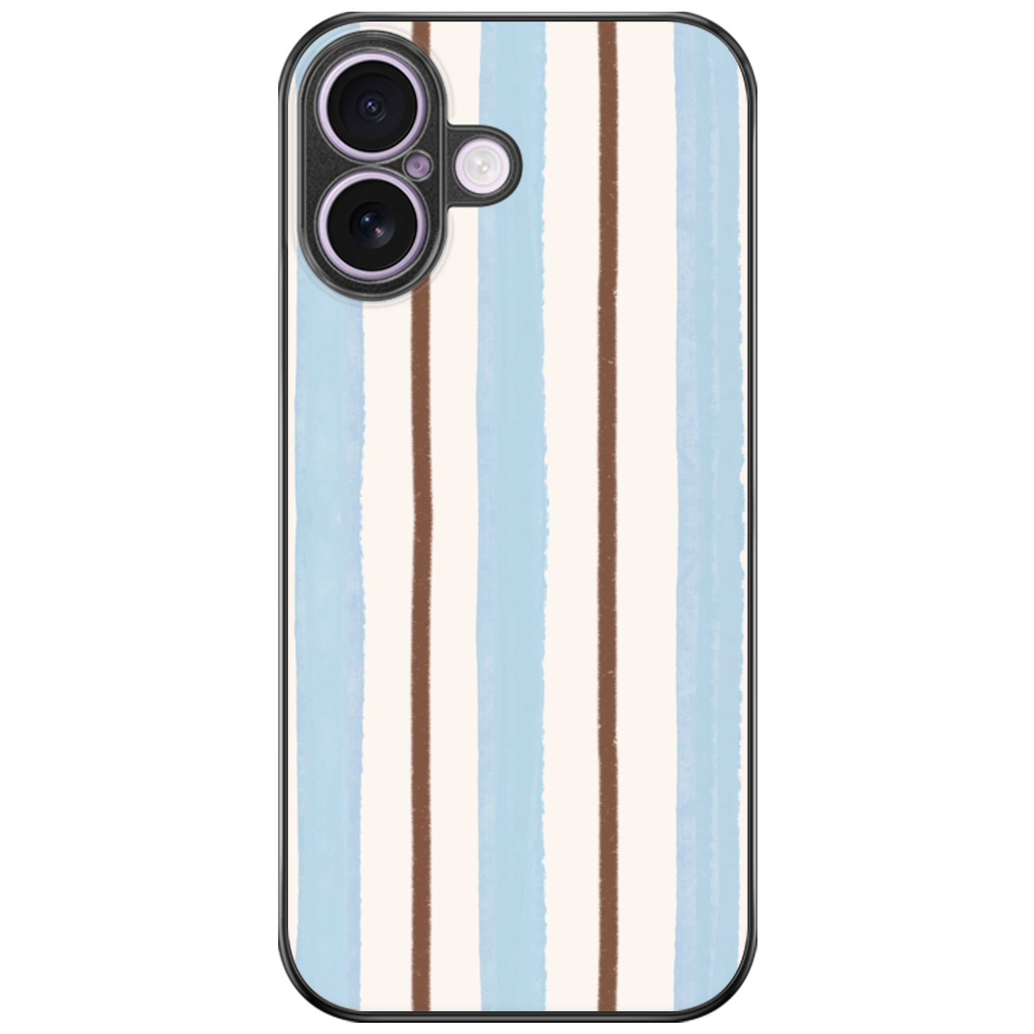 Pastel Vertical Colour Block Stripes Glossy Phone Case | Winky Cats