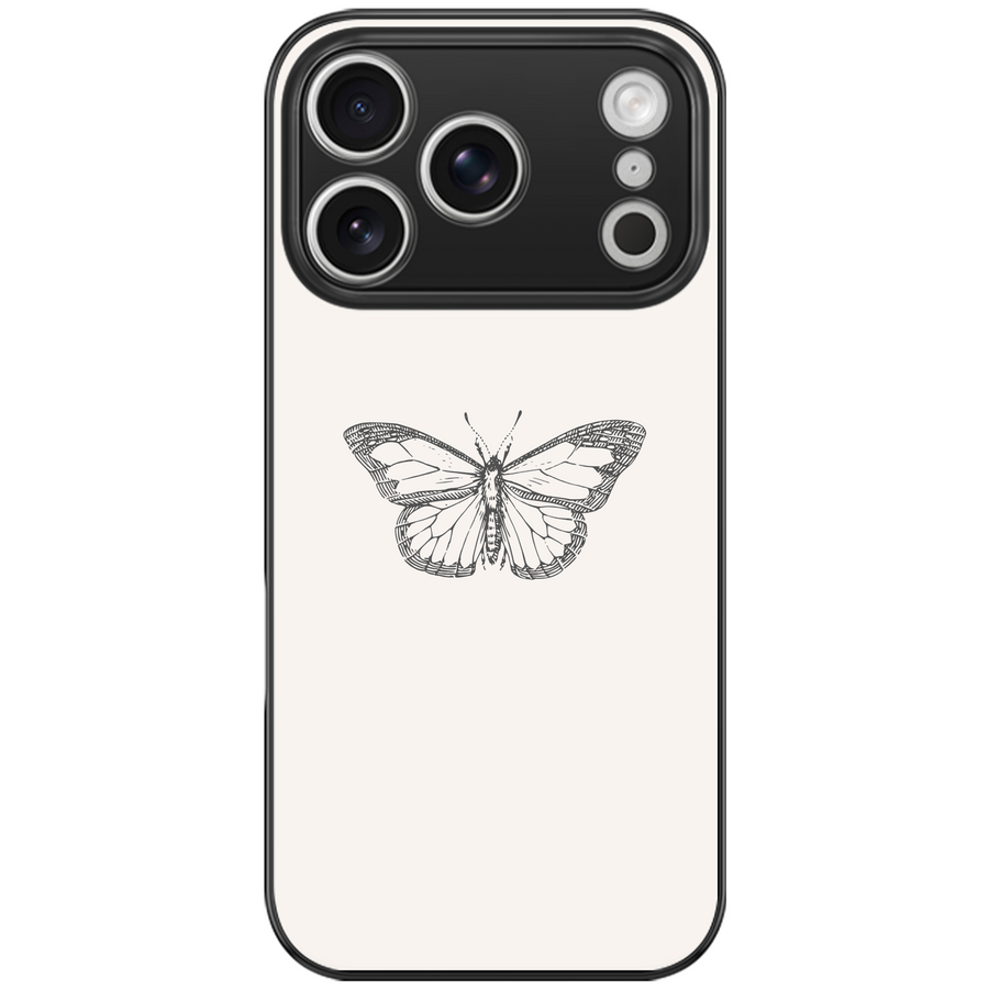 Sketched Butterfly Minimalist Phone Case