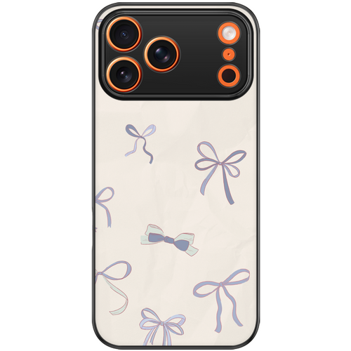 Lilac Bow Sketch Coquette Phone Case