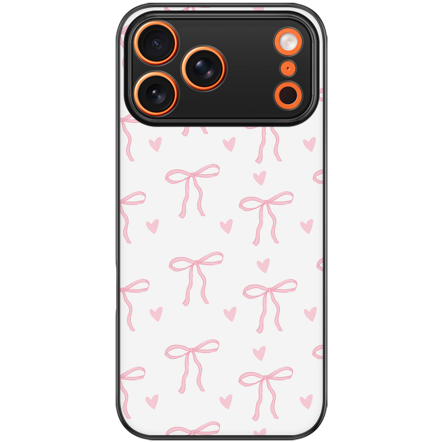 Blush Bows and Hearts Phone Case