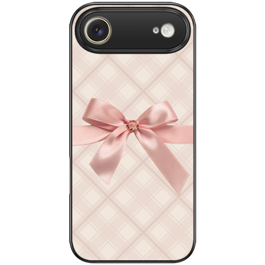 Satin Bow Plaid Phone Case