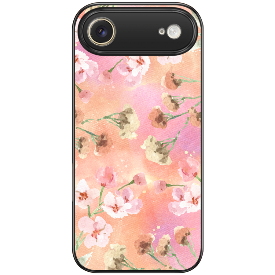 Peach Floral Aesthetic Phone Case