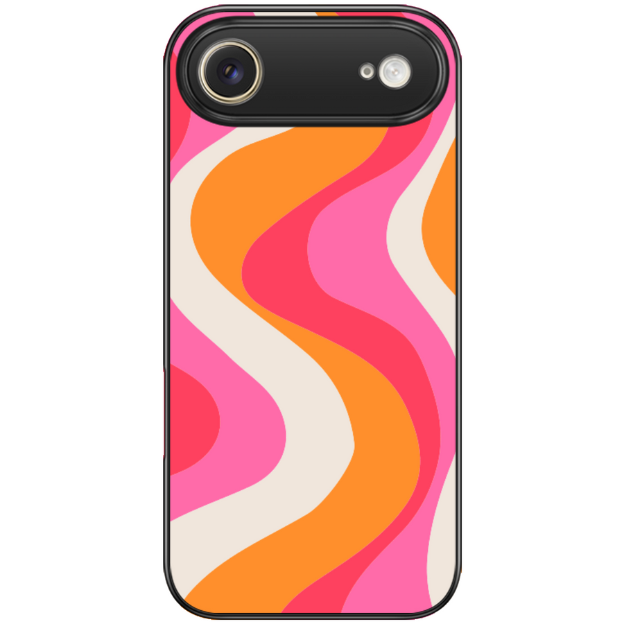 Orange Pink Swirl Retro Phone Case